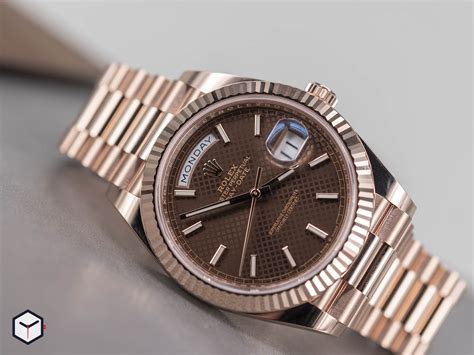 rolex chocolate day date price